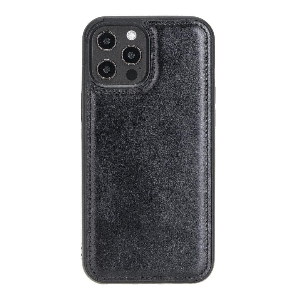 Bayelon Flex Cover Genuine Leather Case for iPhone 12 Pro Max Black