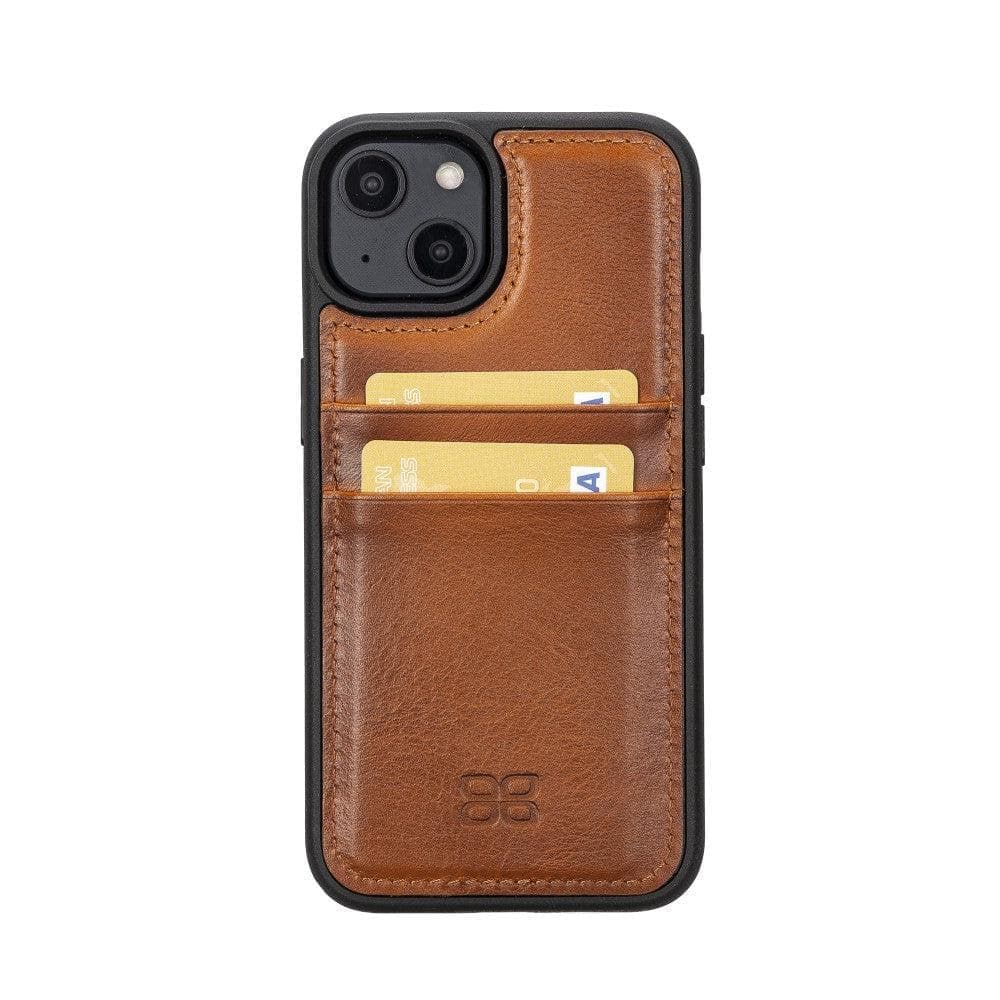 Bayelon Flex Cover Leather iPhone 15 Pro Max Case with Card Holder