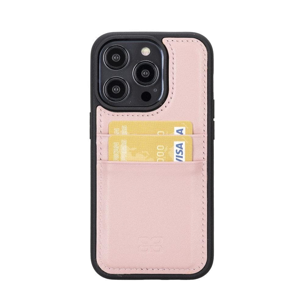 Bayelon Flex Cover Leather iPhone 15 Pro Max Case with Card Holder