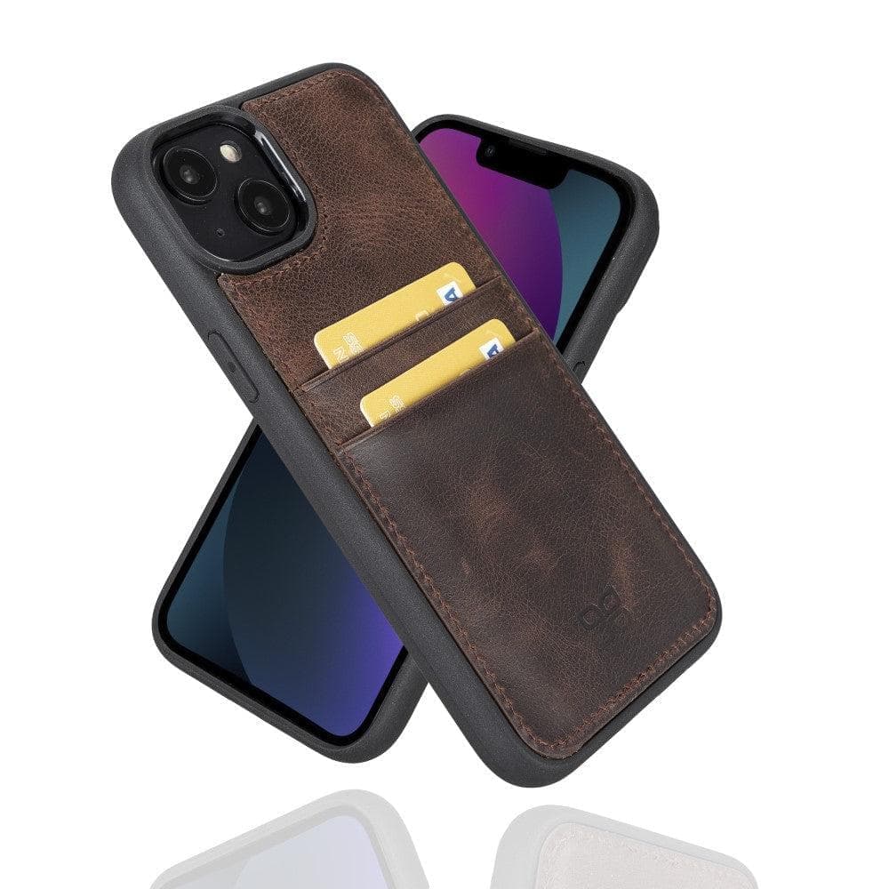 Bayelon Flex Cover Leather iPhone 15 Pro Max Case with Card Holder