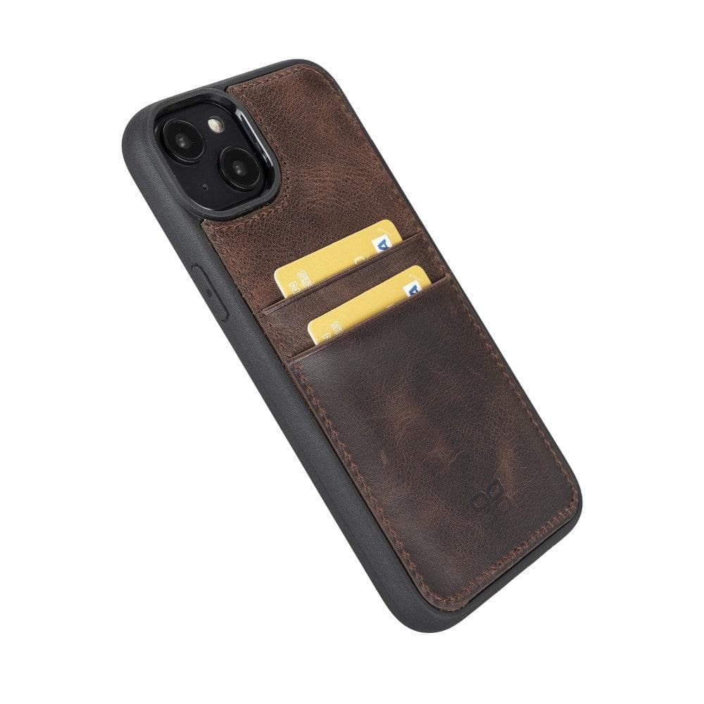 Bayelon Flex Cover Leather iPhone 15 Pro Max Case with Card Holder