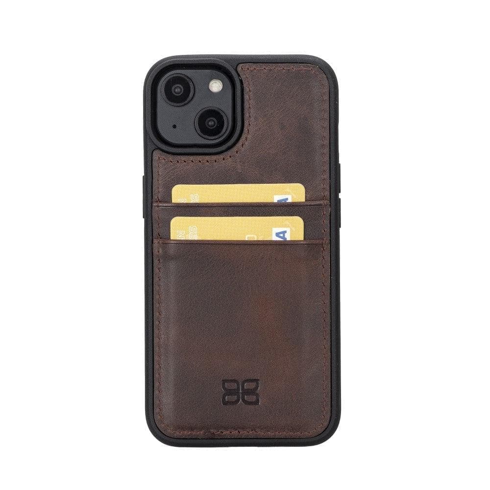 Bayelon Flex Cover Leather iPhone 15 Pro Max Case with Card Holder