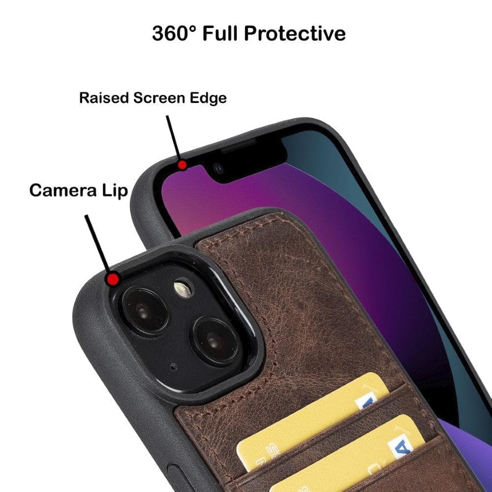 Bayelon Flex Cover Leather iPhone 15 Pro Max Case with Card Holder