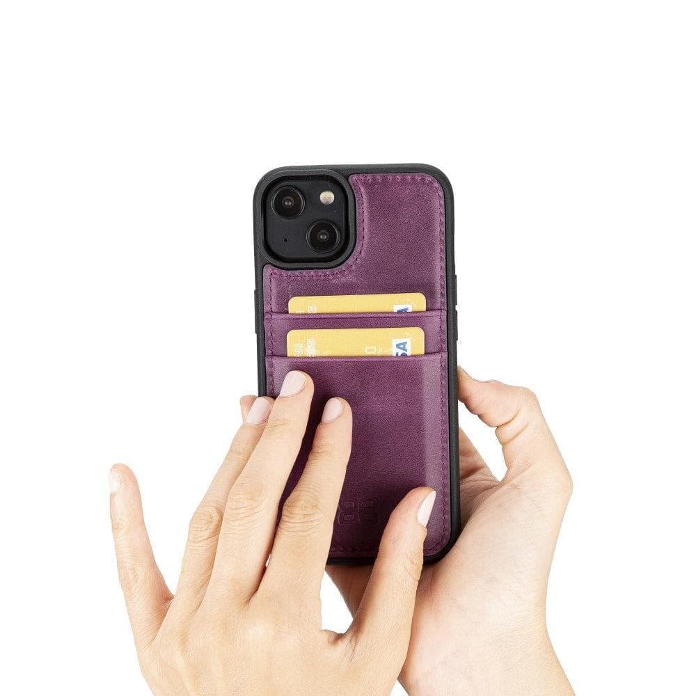 Bayelon Flex Cover Leather iPhone 15 Pro Max Case with Card Holder
