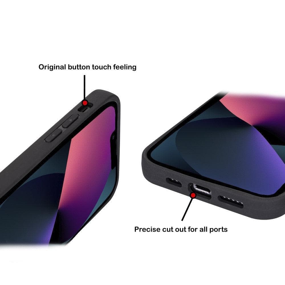 Bayelon Flex Cover Leather iPhone 15 Pro Max Case with Card Holder