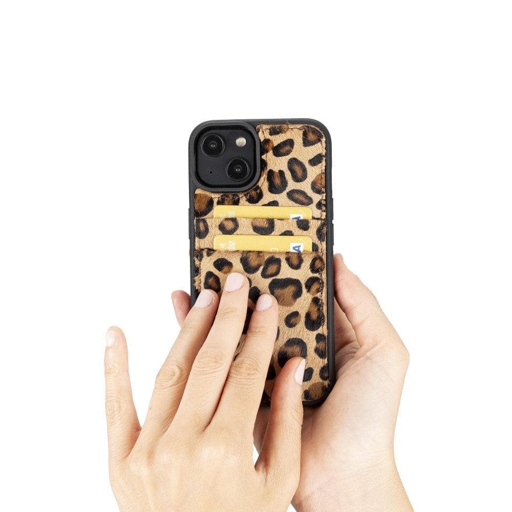 Bayelon Flex Cover Leather iPhone 15 Pro Max Case with Card Holder