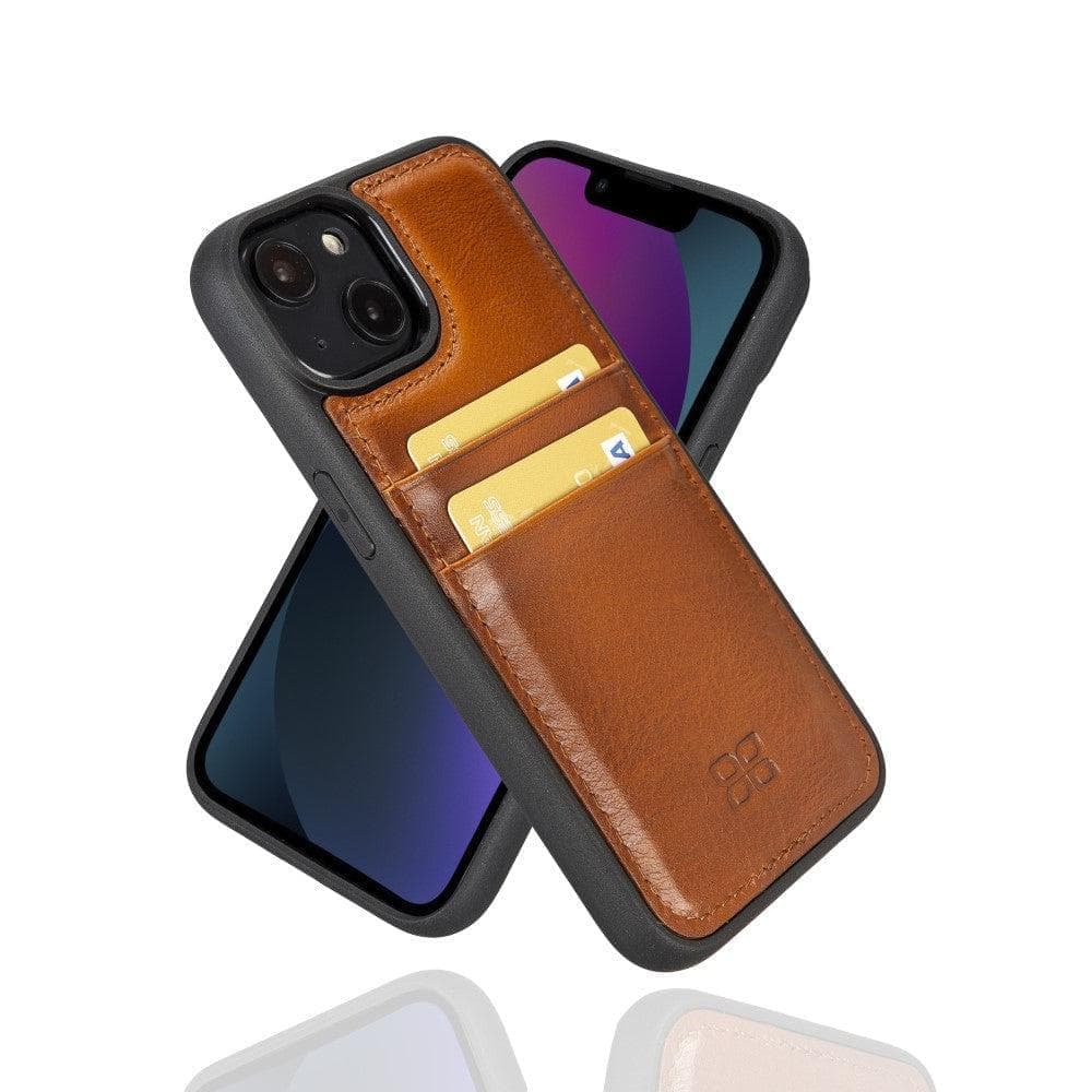 Bayelon Flex Cover Leather iPhone 15 Pro Max Case with Card Holder