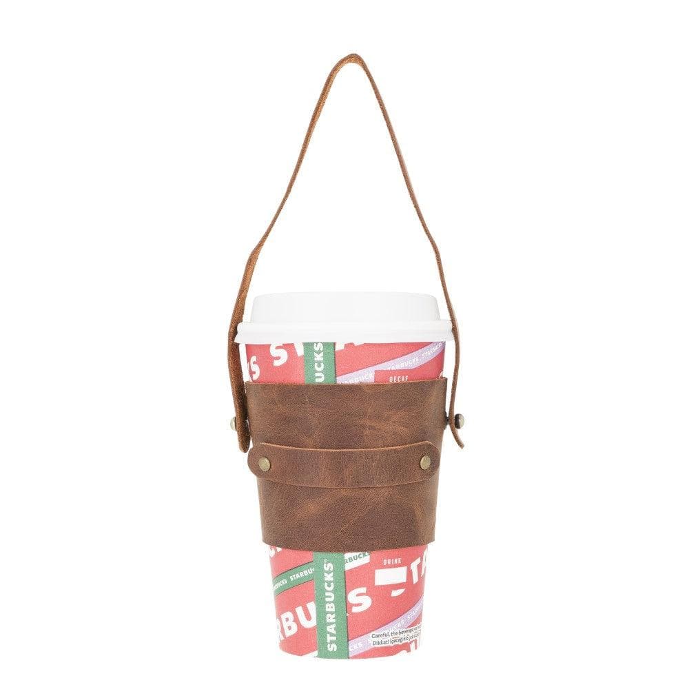 Bayelon Patras Handmade Leather Coffee Cup Case