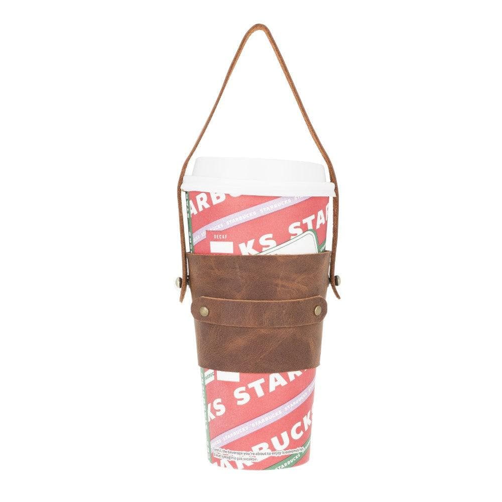Bayelon Patras Handmade Leather Coffee Cup Case