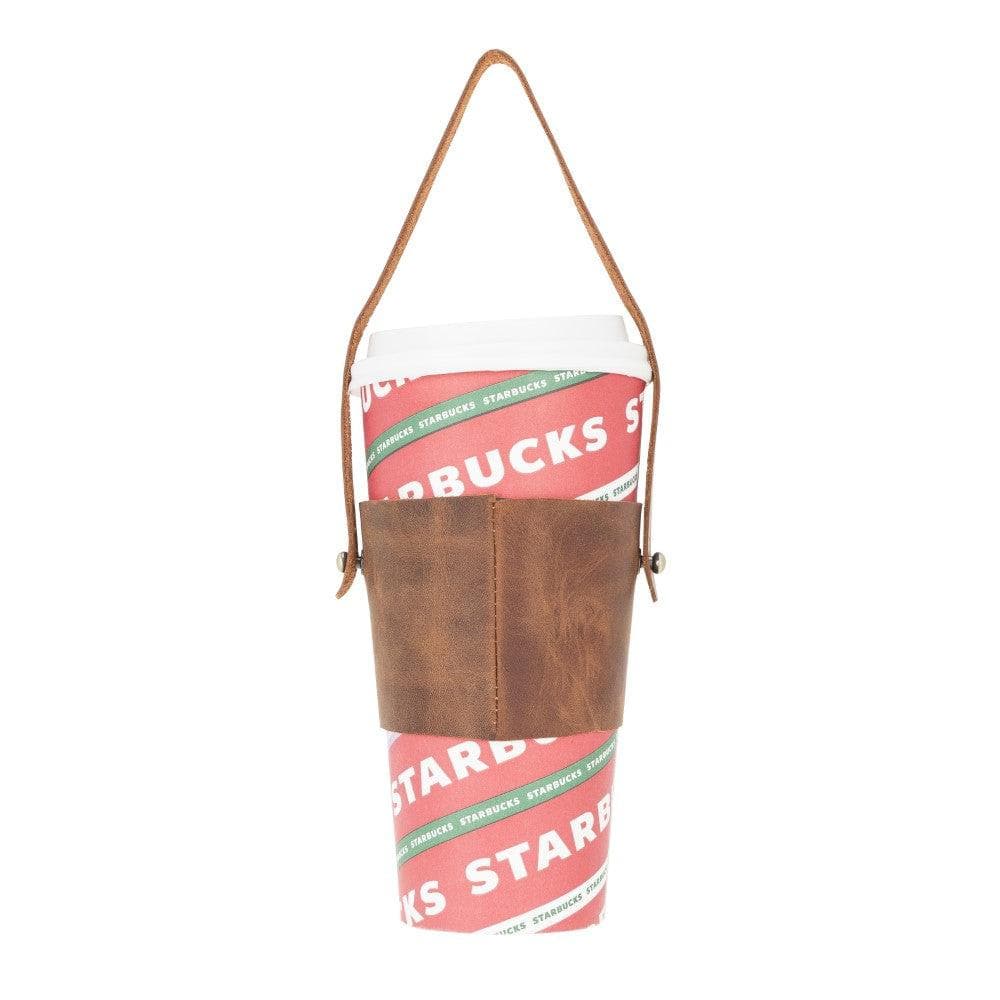 Bayelon Patras Handmade Leather Coffee Cup Case