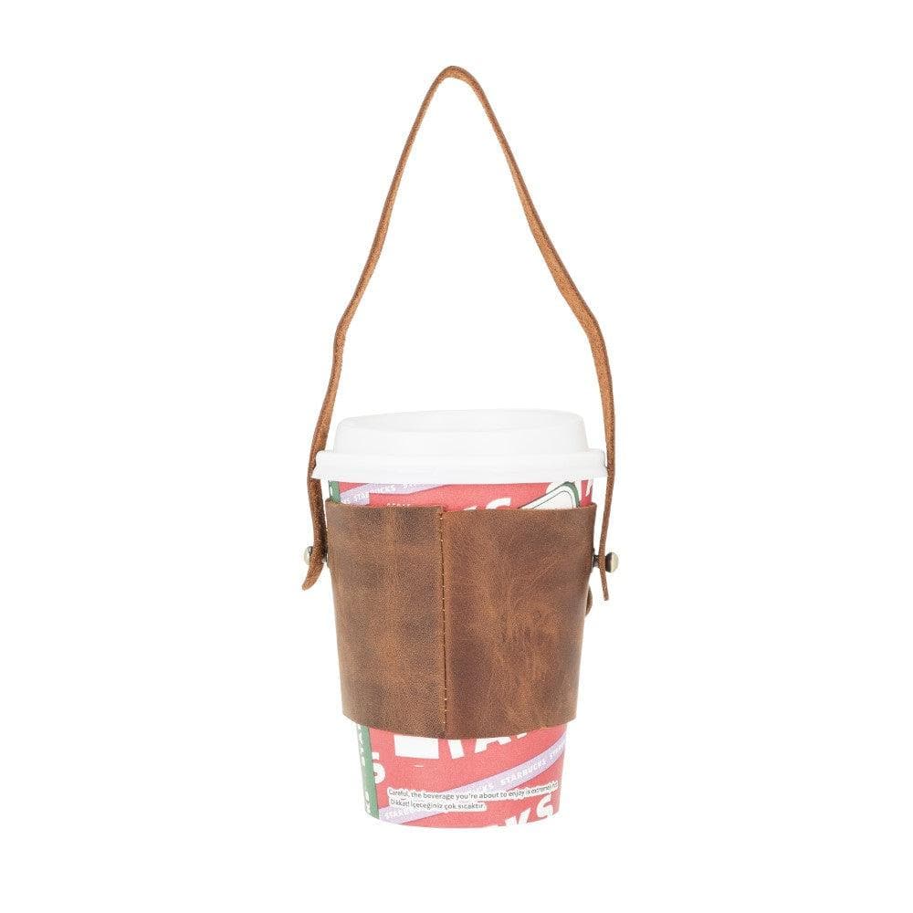 Bayelon Patras Handmade Leather Coffee Cup Case