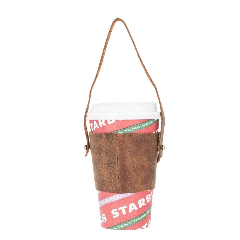 Bayelon Patras Handmade Leather Coffee Cup Case