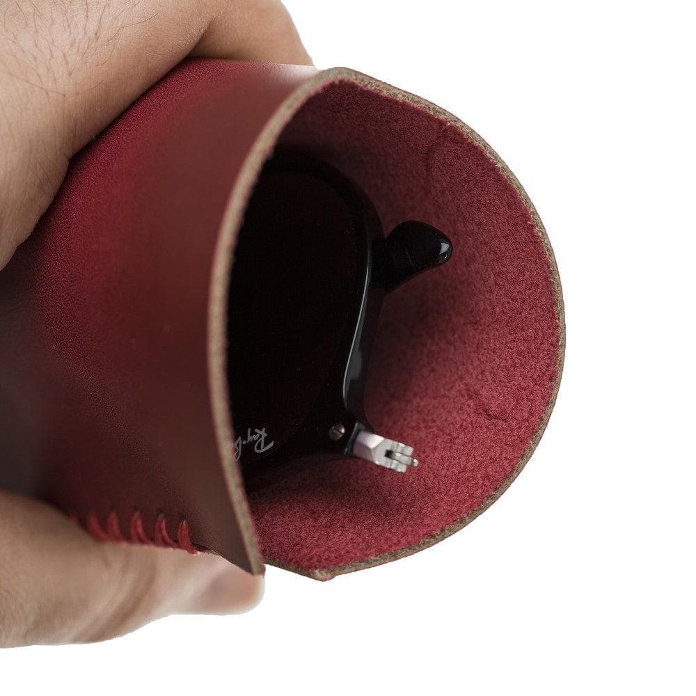 Bayelon Genuine Leather Glasses Case - Handcrafted Eyewear Protection