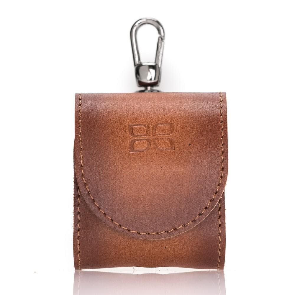 Bouletta Mai Magnet Leather AirPods 1 and AirPods 2 Case with Hook Tan