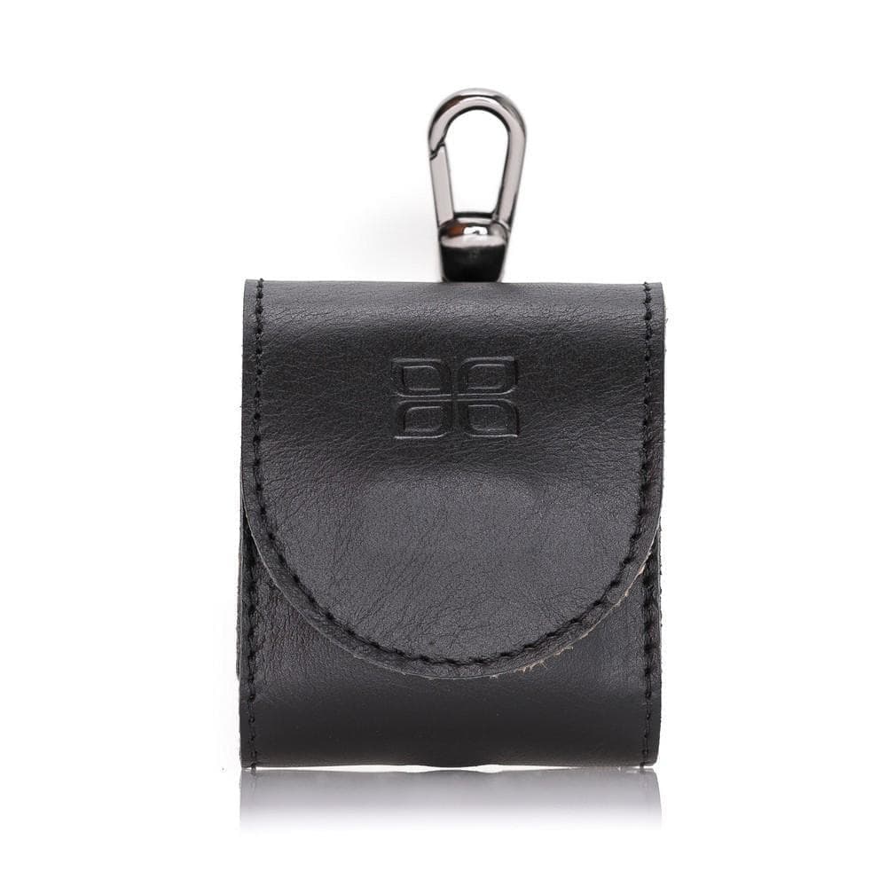 Bouletta Mai Magnet Leather AirPods 1 and AirPods 2 Case with Hook Black