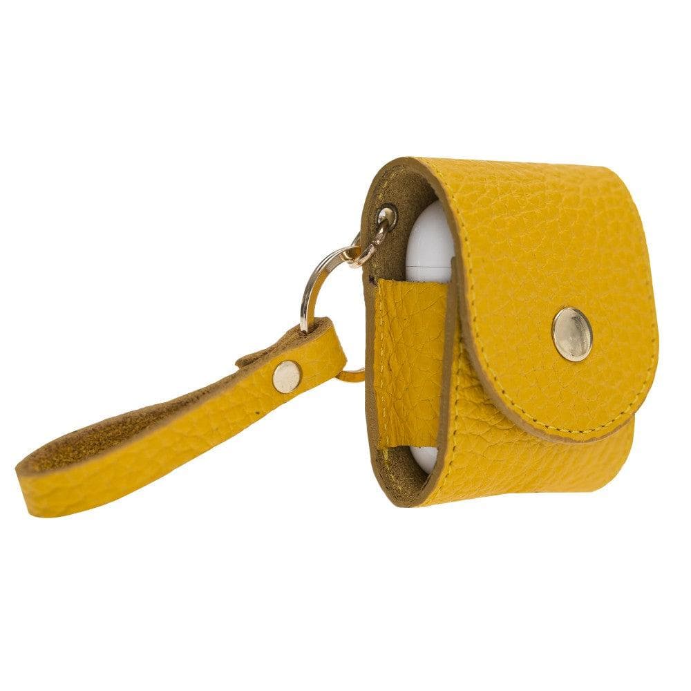 Bayelon Mai Snap Leather Case for Apple AirPods 1st & 2nd Gen