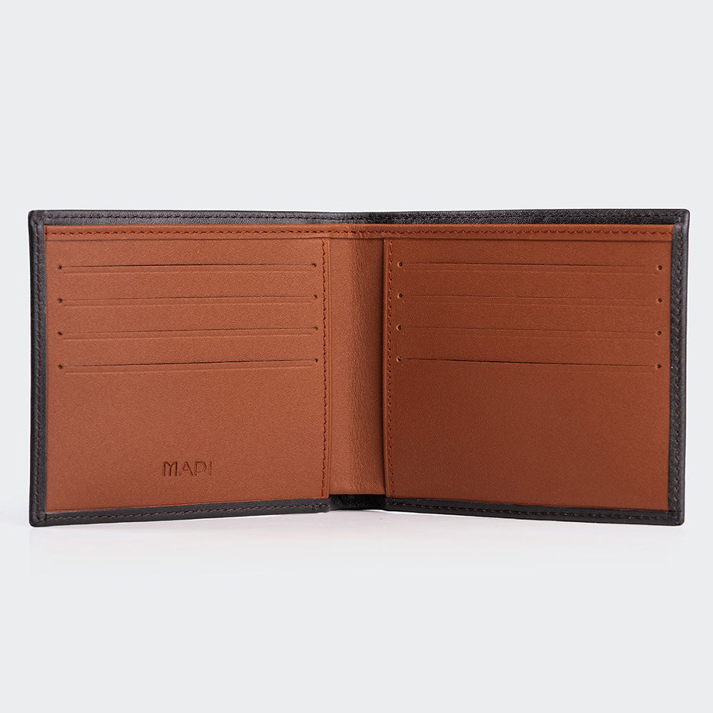 Mapi 4003 Men Leather Wallet With Two Compartments And Coin Packets