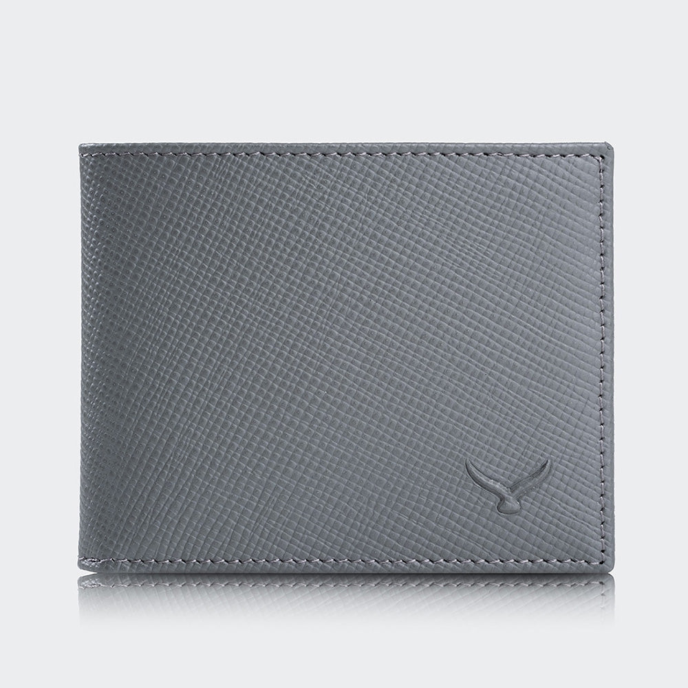 Mapi 4101 Men Leather Wallet With Two Compartments Gray