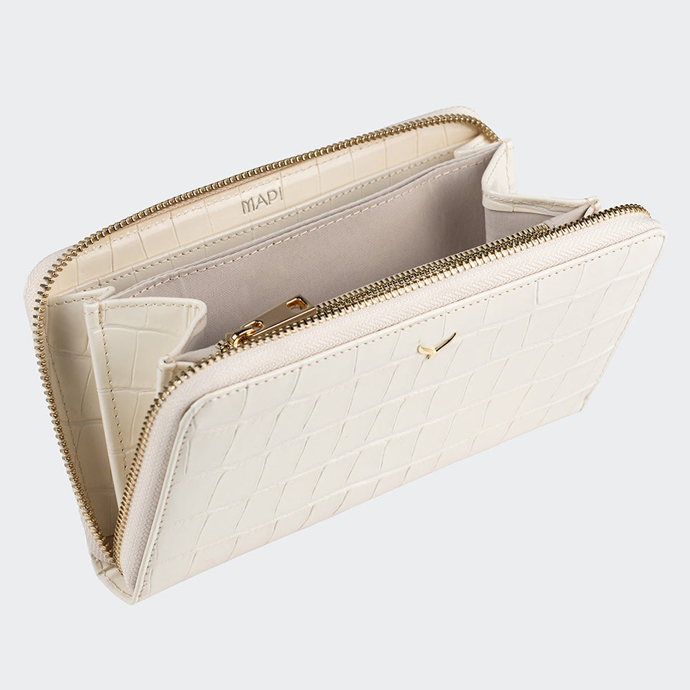 Mapi 5110 Women Large Leather Wallet With Triple Compartments