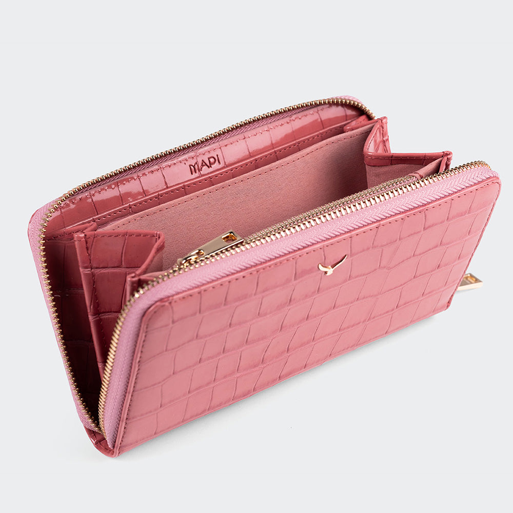 Mapi 5110 Women Large Leather Wallet With Triple Compartments