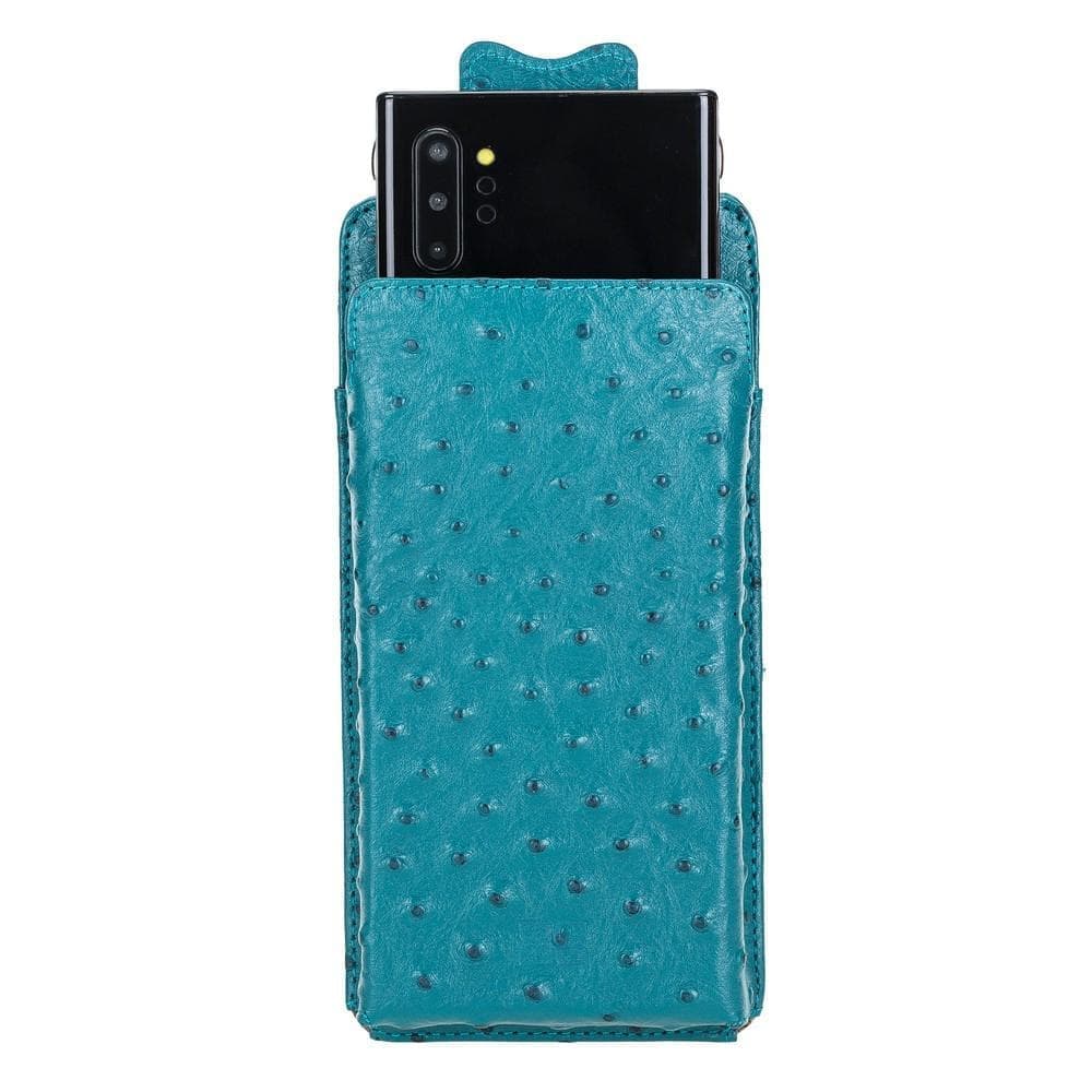Bayelon Marlo Leather Universal Phone Case - Crossbody Wallet Blue