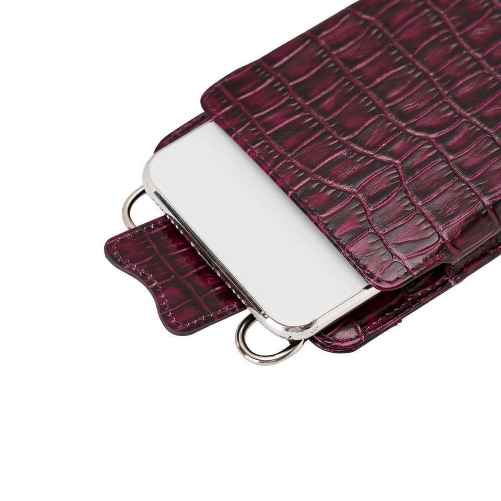 Bayelon Marlo Leather Universal Phone Case - Crossbody Wallet