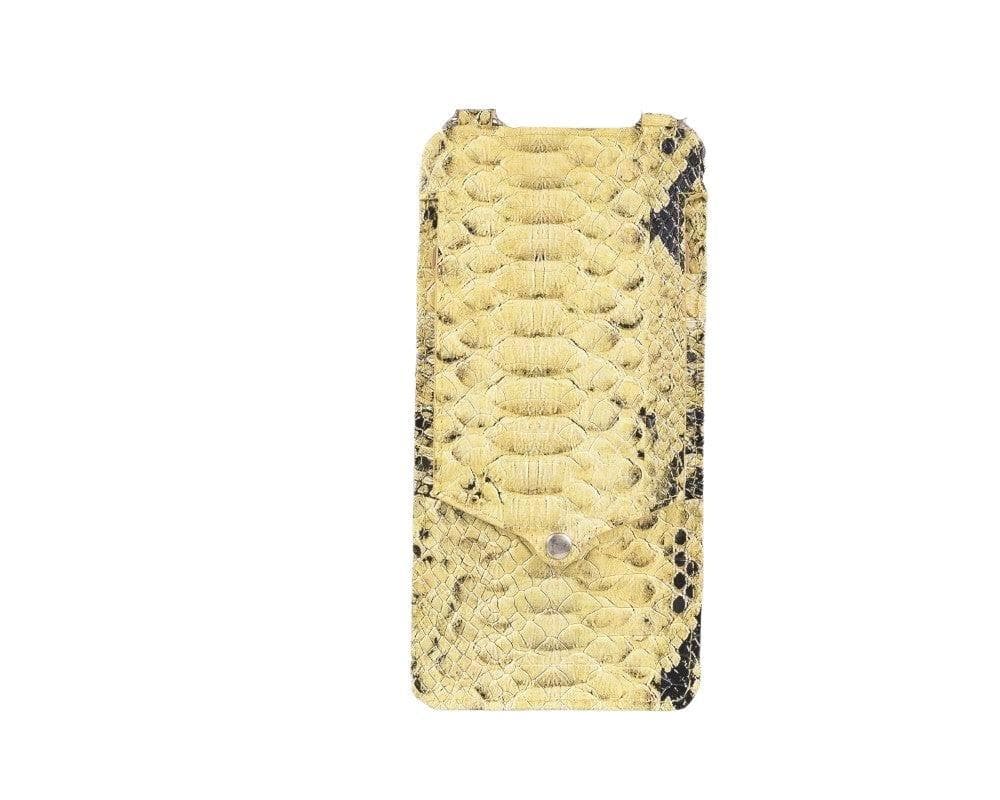 Bayelon Marlo Leather Universal Phone Case - Crossbody Wallet Yellow