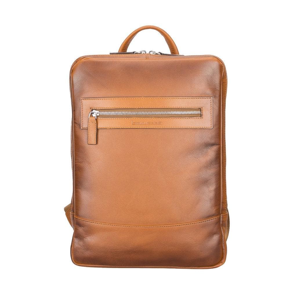 Bayelon Marlow Genuine Leather Backpack for Women Tan