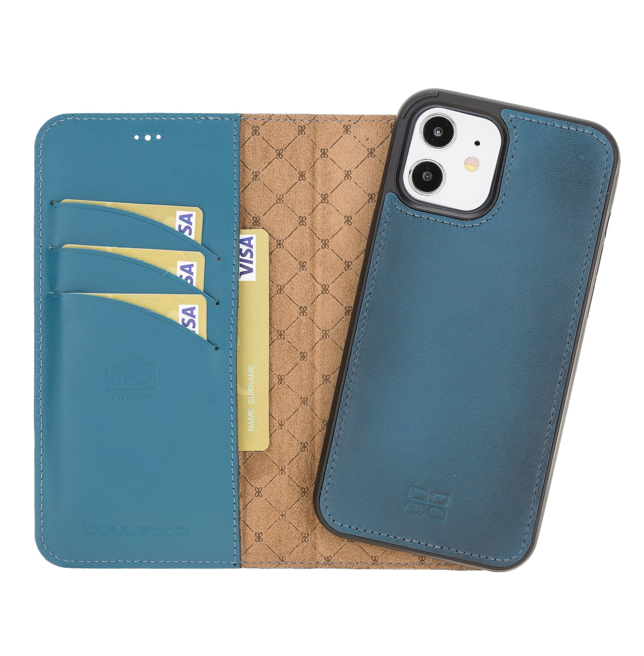 Bouletta Magic iPhone 12 / 12 Pro Leather Detachable Wallet Case Blue