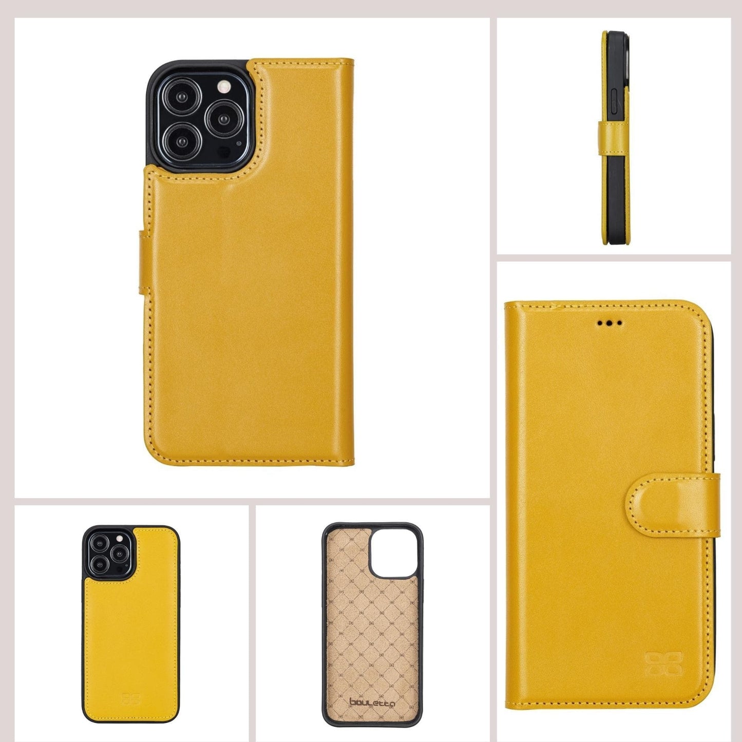 Bouletta Magic iPhone 13 Pro Max Colorful Leather Detachable Wallet Case