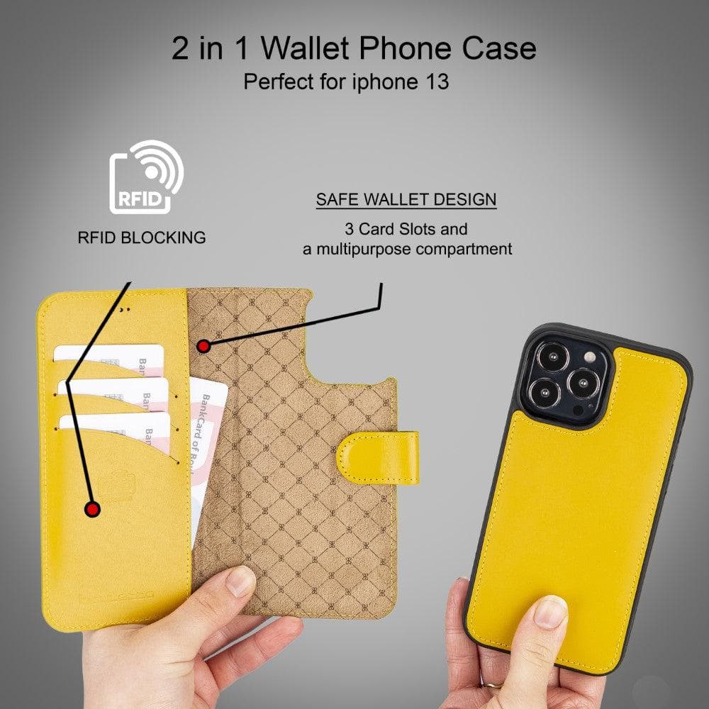 Bouletta Magic iPhone 13 Pro Max Colorful Leather Detachable Wallet Case