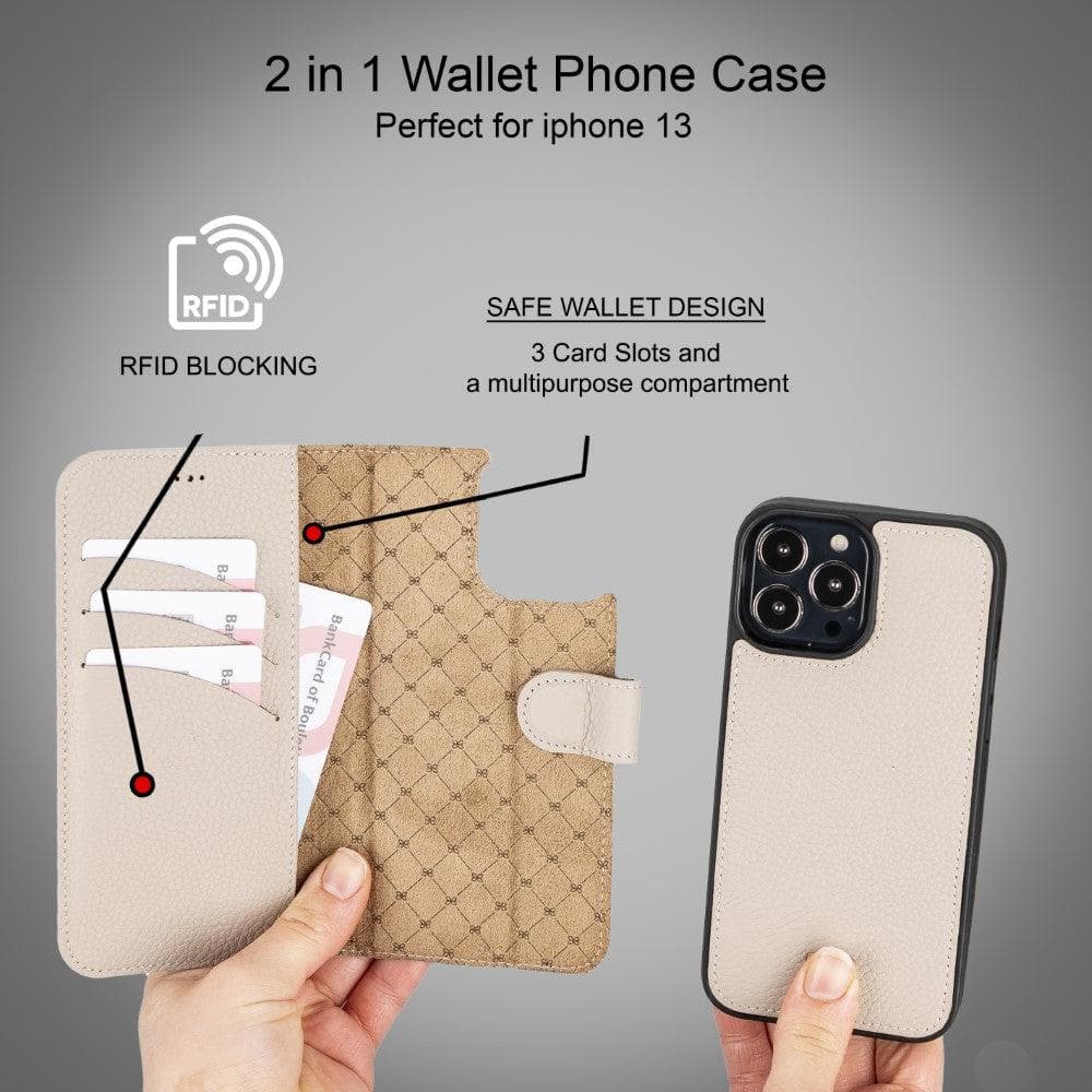 Bouletta Magic iPhone 13 Pro Max Colorful Leather Detachable Wallet Case