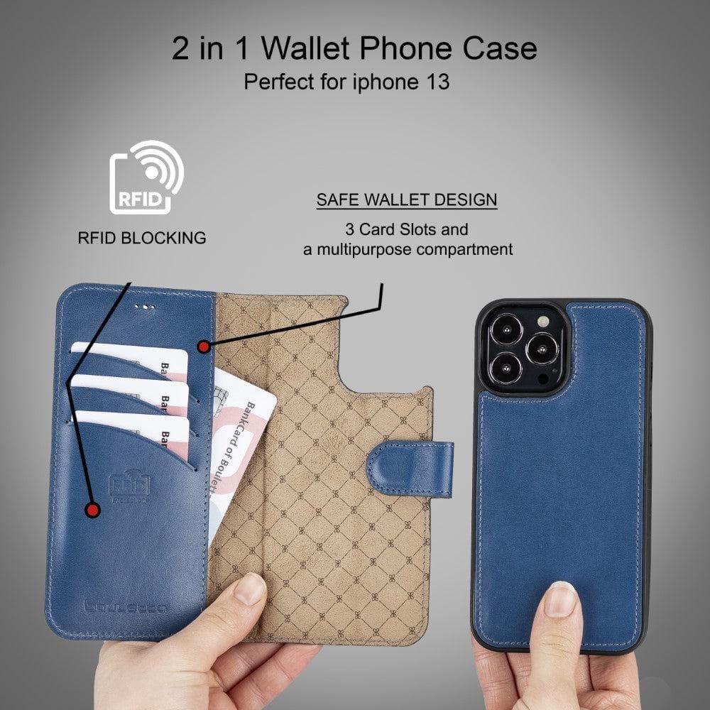 Bouletta Magic iPhone 13 Pro Max Colorful Leather Detachable Wallet Case