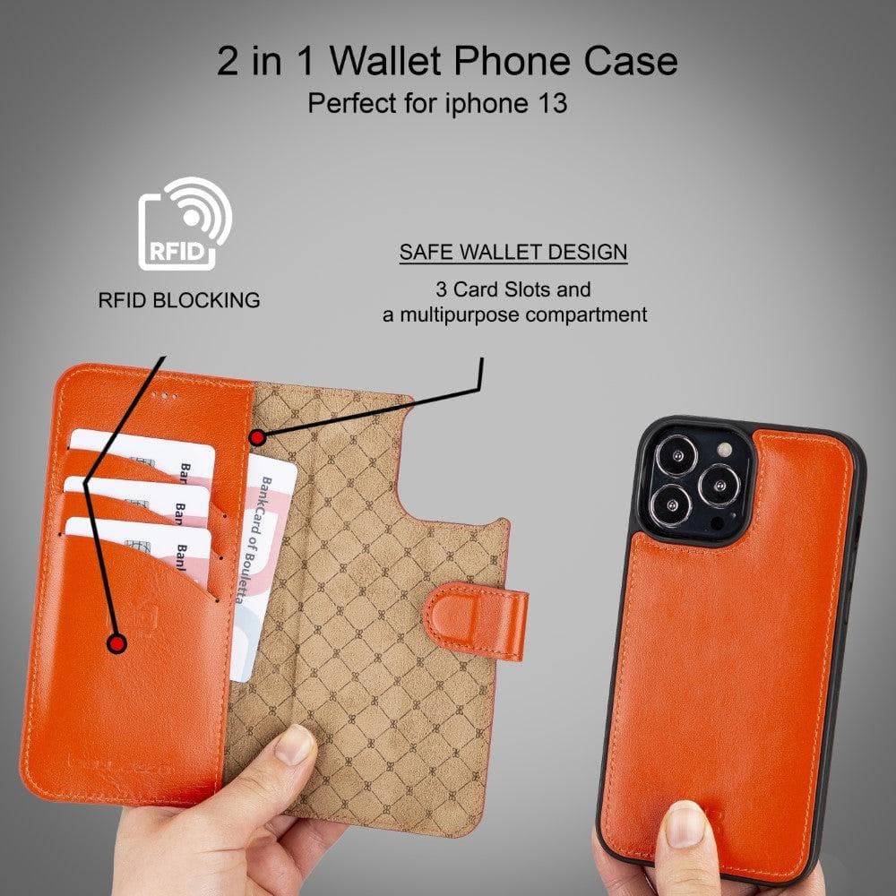Bouletta Magic iPhone 13 Pro Max Colorful Leather Detachable Wallet Case