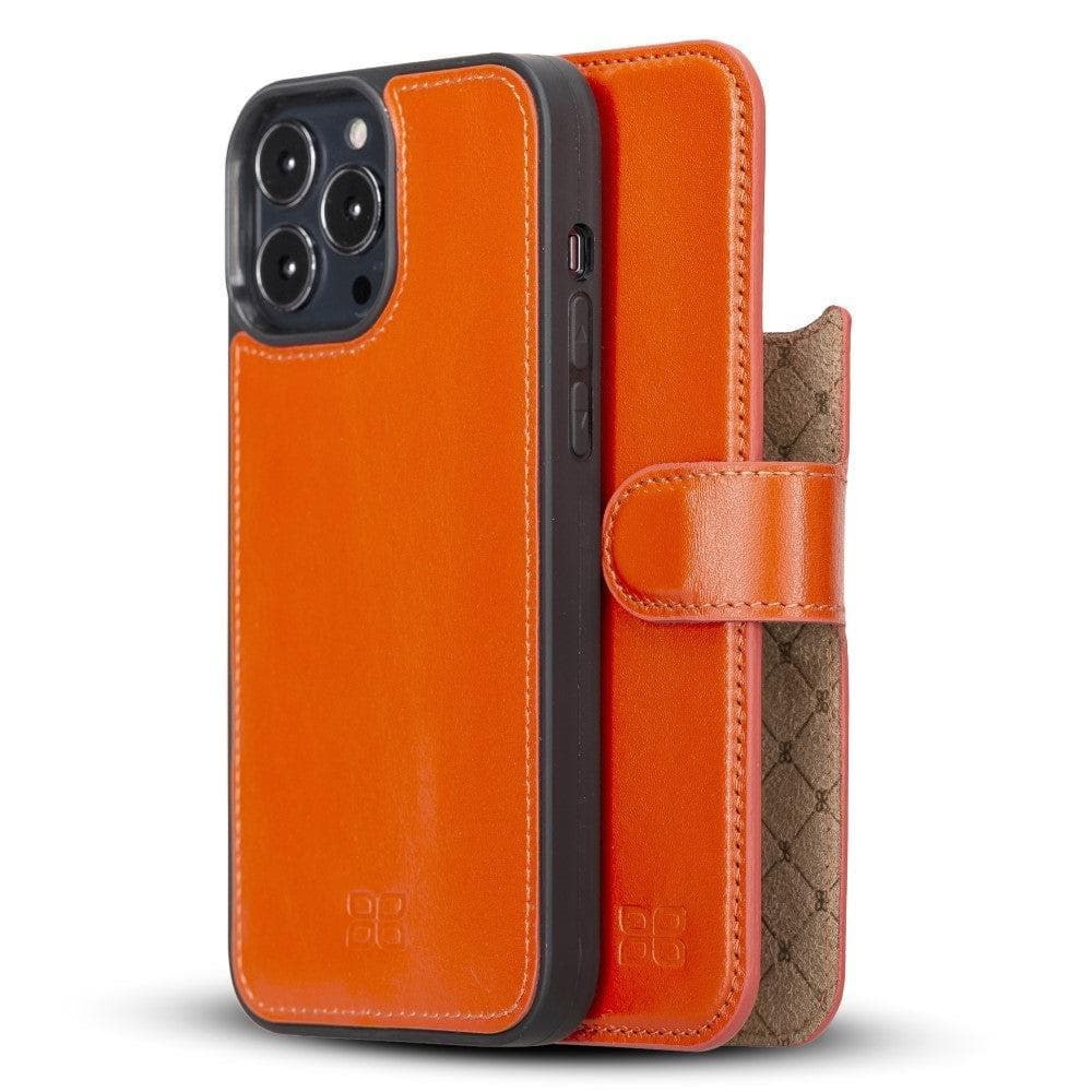 Bouletta Magic iPhone 13 Pro Max Colorful Leather Detachable Wallet Case Copper