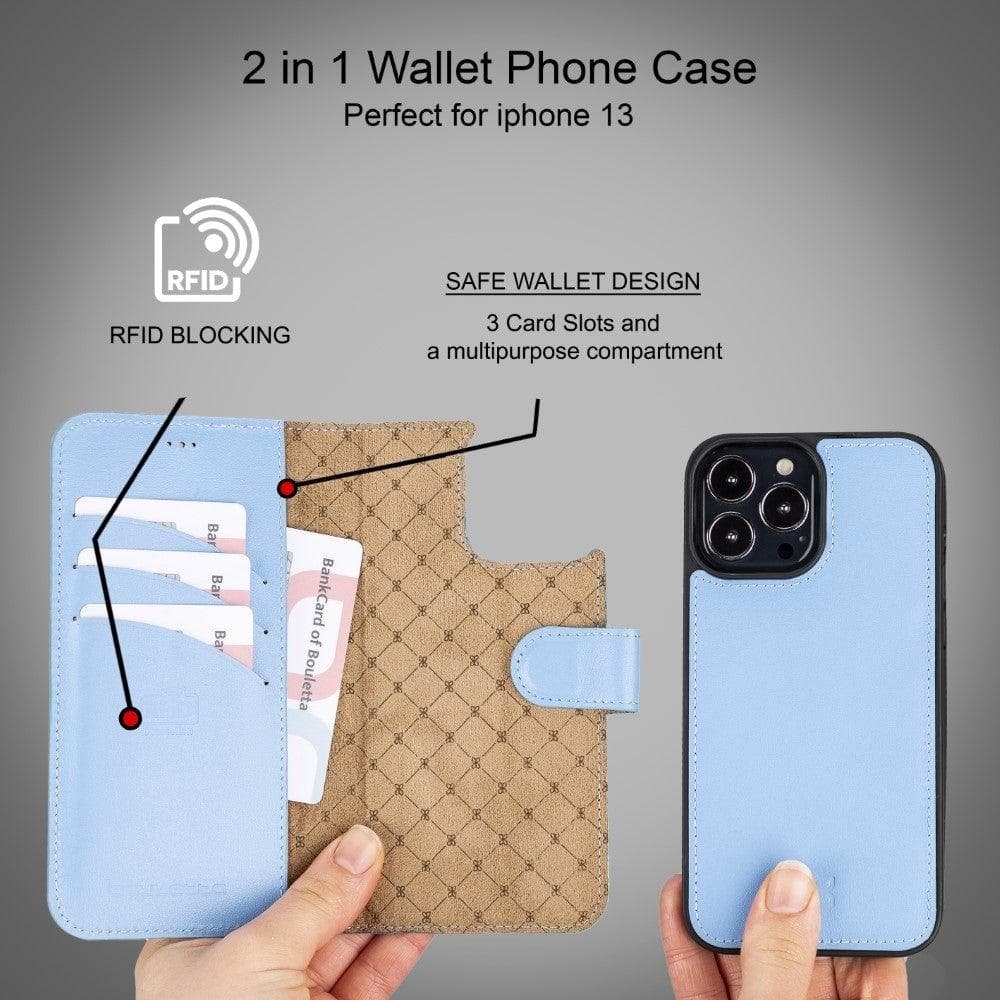 Bouletta Magic iPhone 13 Pro Max Colorful Leather Detachable Wallet Case
