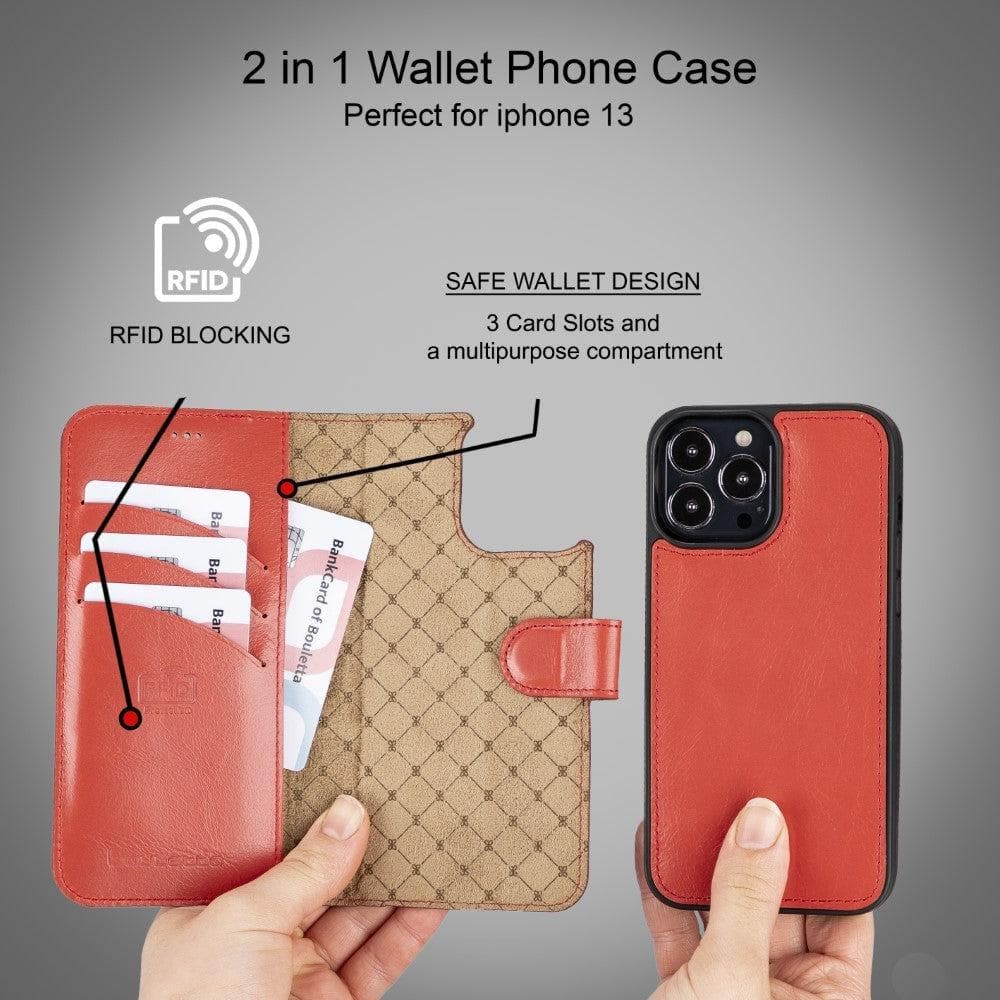 Bouletta Magic iPhone 13 Pro Max Colorful Leather Detachable Wallet Case