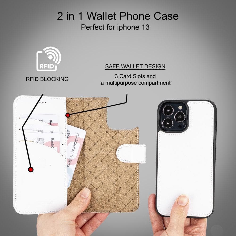 Bouletta Magic iPhone 13 Pro Max Colorful Leather Detachable Wallet Case