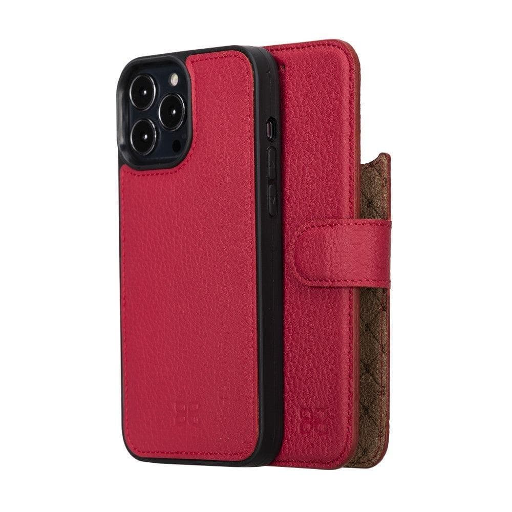 Bouletta Magic iPhone 13 Pro Max Colorful Leather Detachable Wallet Case Cardinal