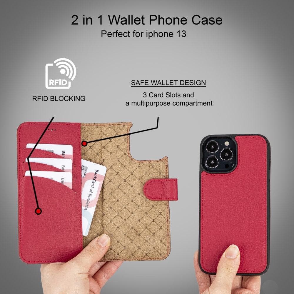 Bouletta Magic iPhone 13 Pro Max Colorful Leather Detachable Wallet Case