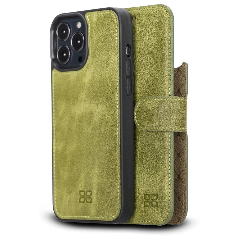 Bouletta Magic iPhone 13 Pro Max Colorful Leather Detachable Wallet Case Flaxen