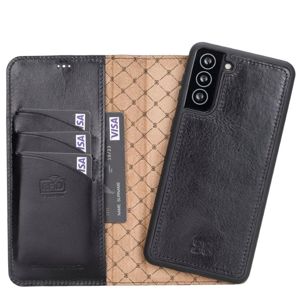 Bouletta Bouletta Magic Detachable Leather Wallet Case for Samsung Galaxy S21 Galaxy S21 Plus Black