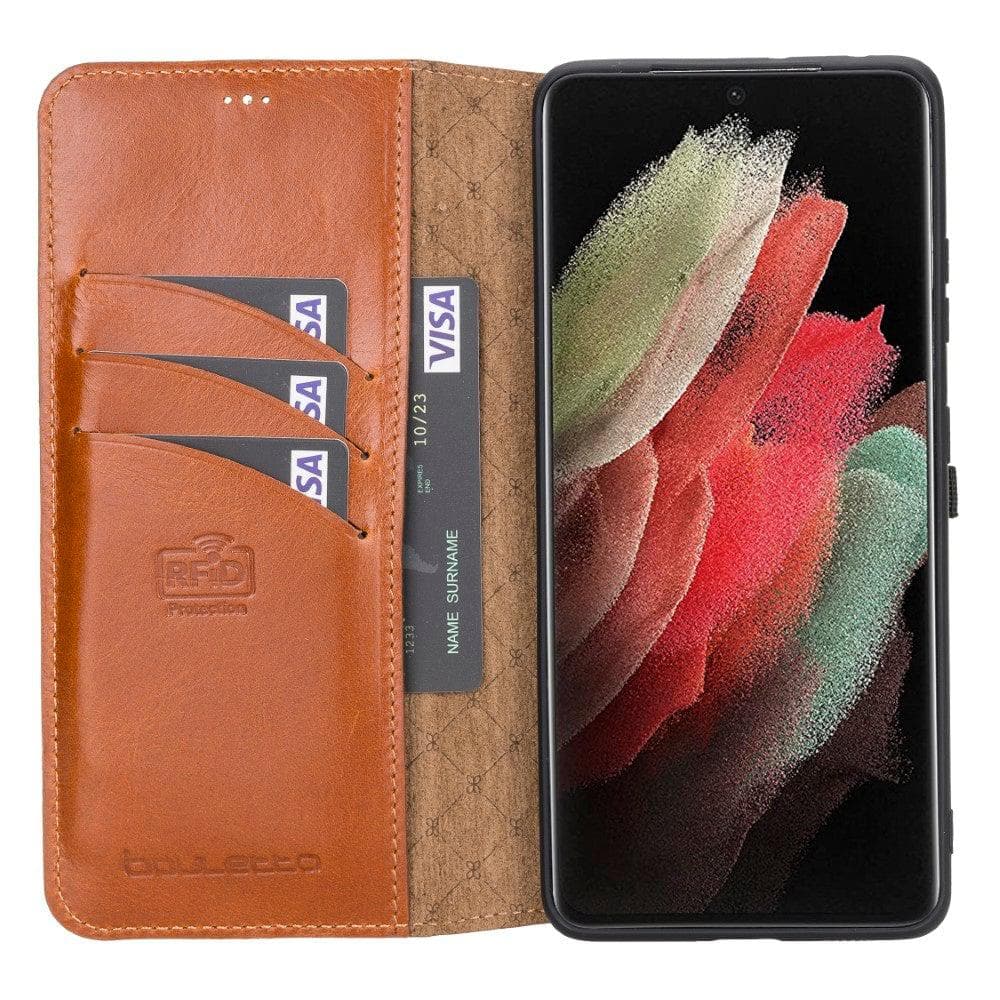 Bouletta Bouletta Leather Wallet Case for Samsung Galaxy S21 Series Galaxy S21 Ultra Tan