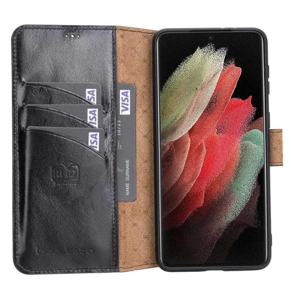 Bouletta Bouletta Leather Wallet Case for Samsung Galaxy S21 Series Galaxy S21 Plus Black