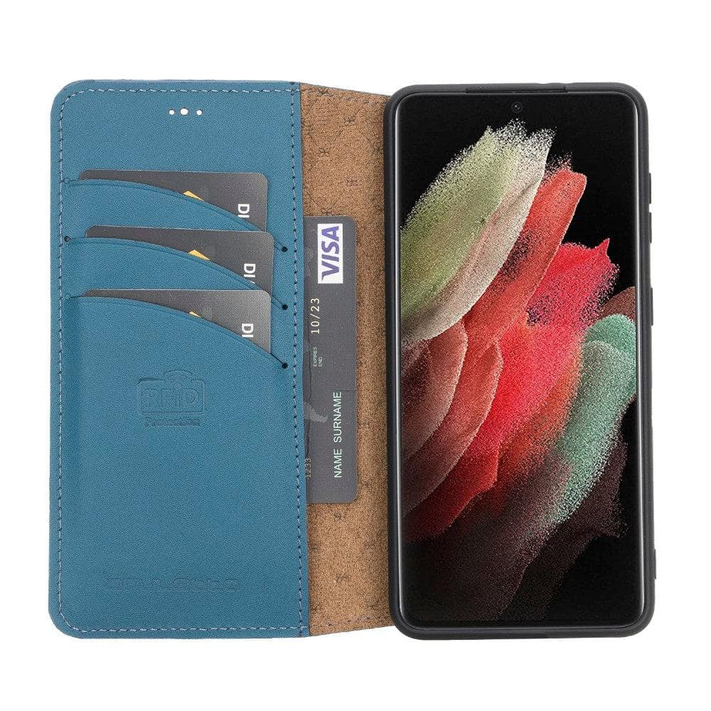 Bouletta Bouletta Leather Wallet Case for Samsung Galaxy S21 Series Galaxy S21 Plus Blue