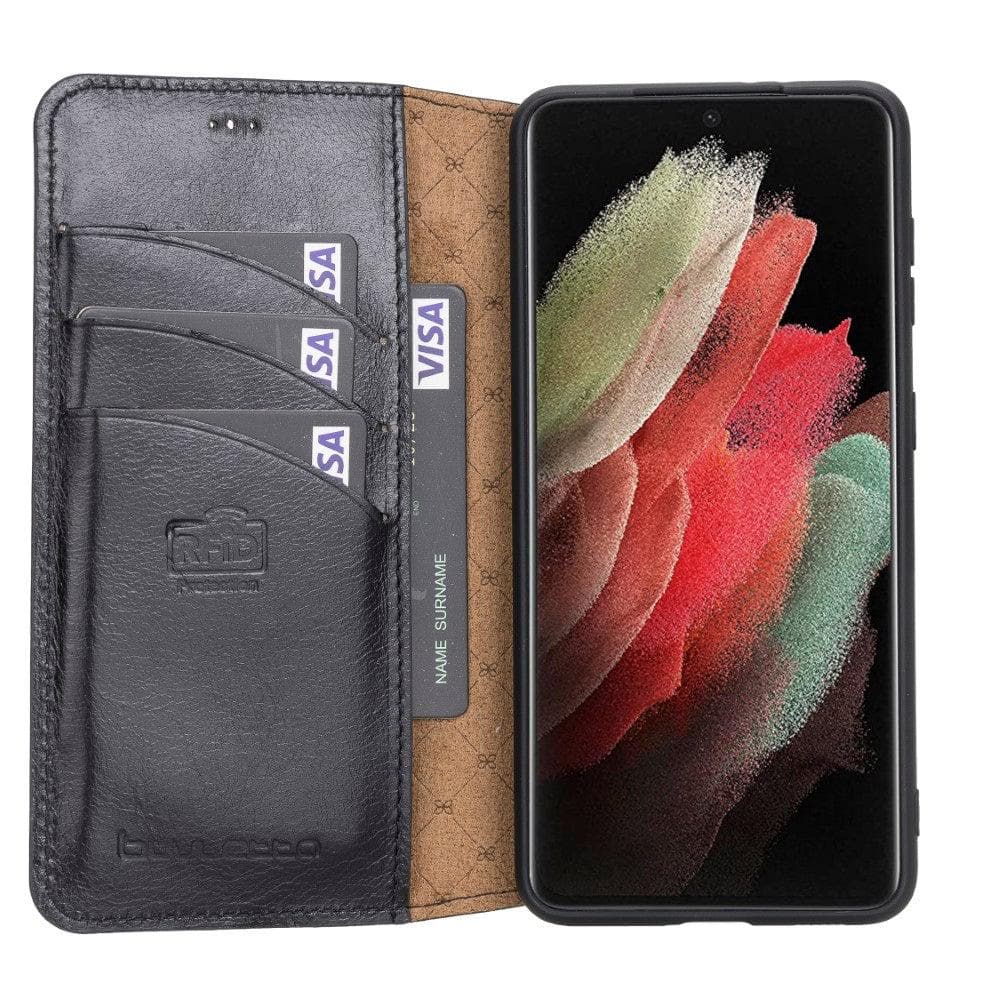 Bouletta Bouletta Leather Wallet Case for Samsung Galaxy S21 Series Galaxy S21 Black