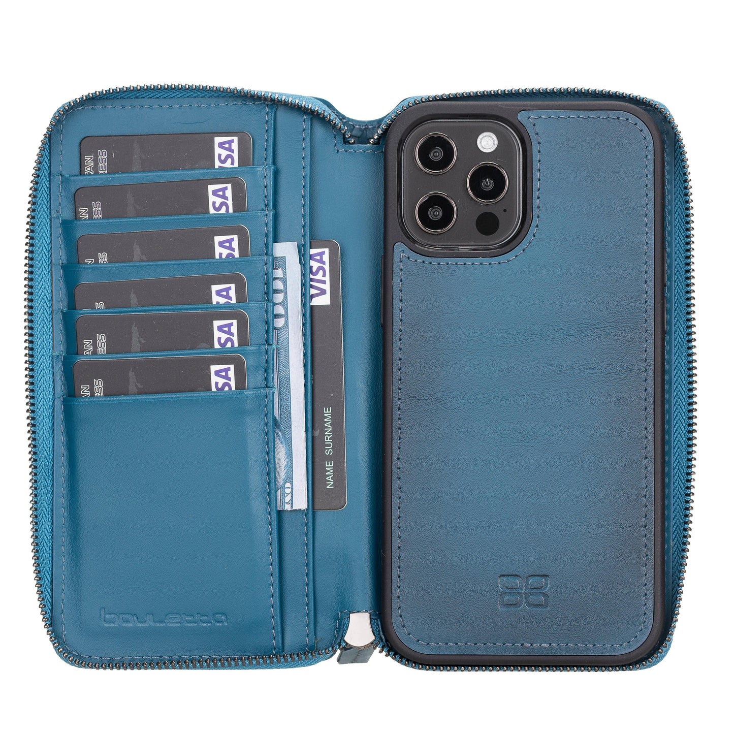 Bouletta Pouch Magic iPhone 12 Pro Max Detachable Leather Wallet Case