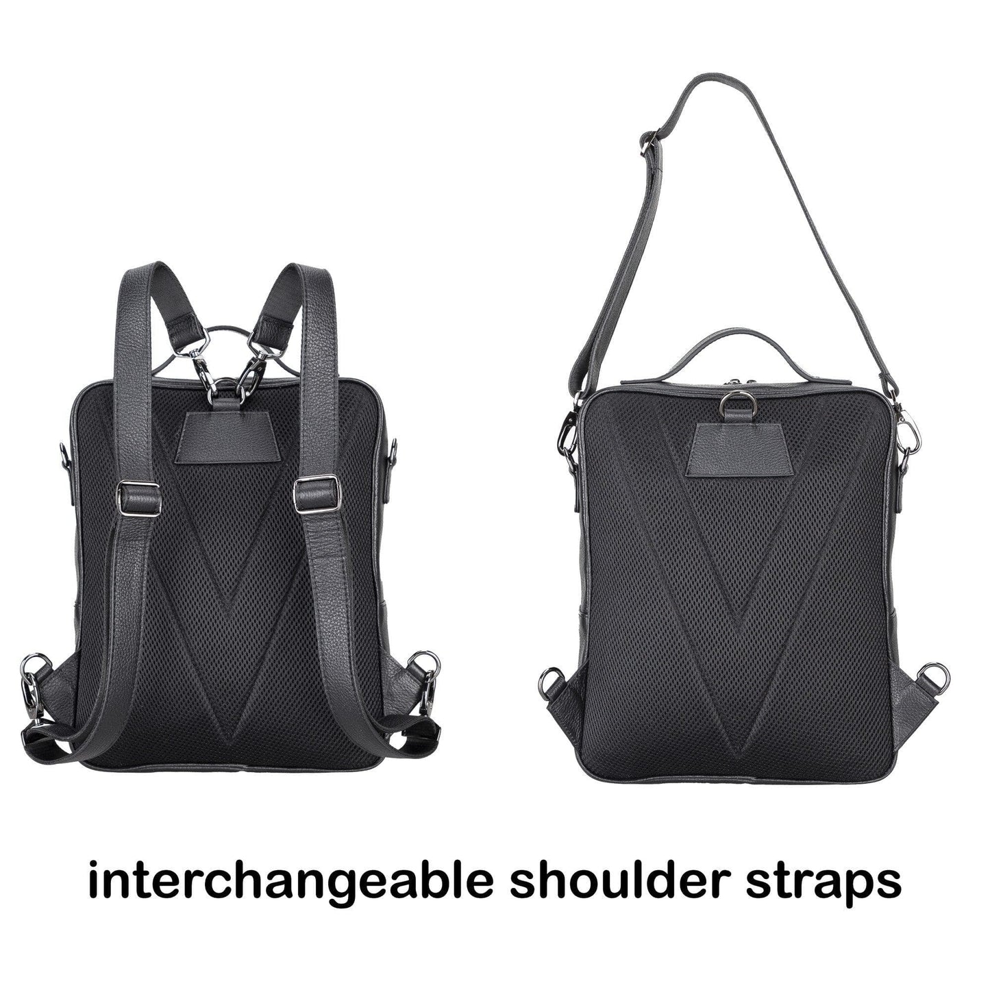 Bouletta Bouletta Molde Unisex Leather Laptop Backpack