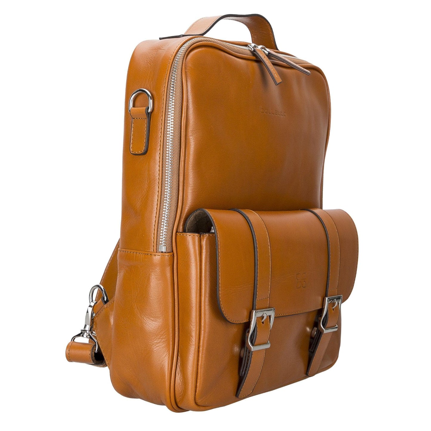Bouletta Bouletta Molde Unisex Leather Laptop Backpack Tan