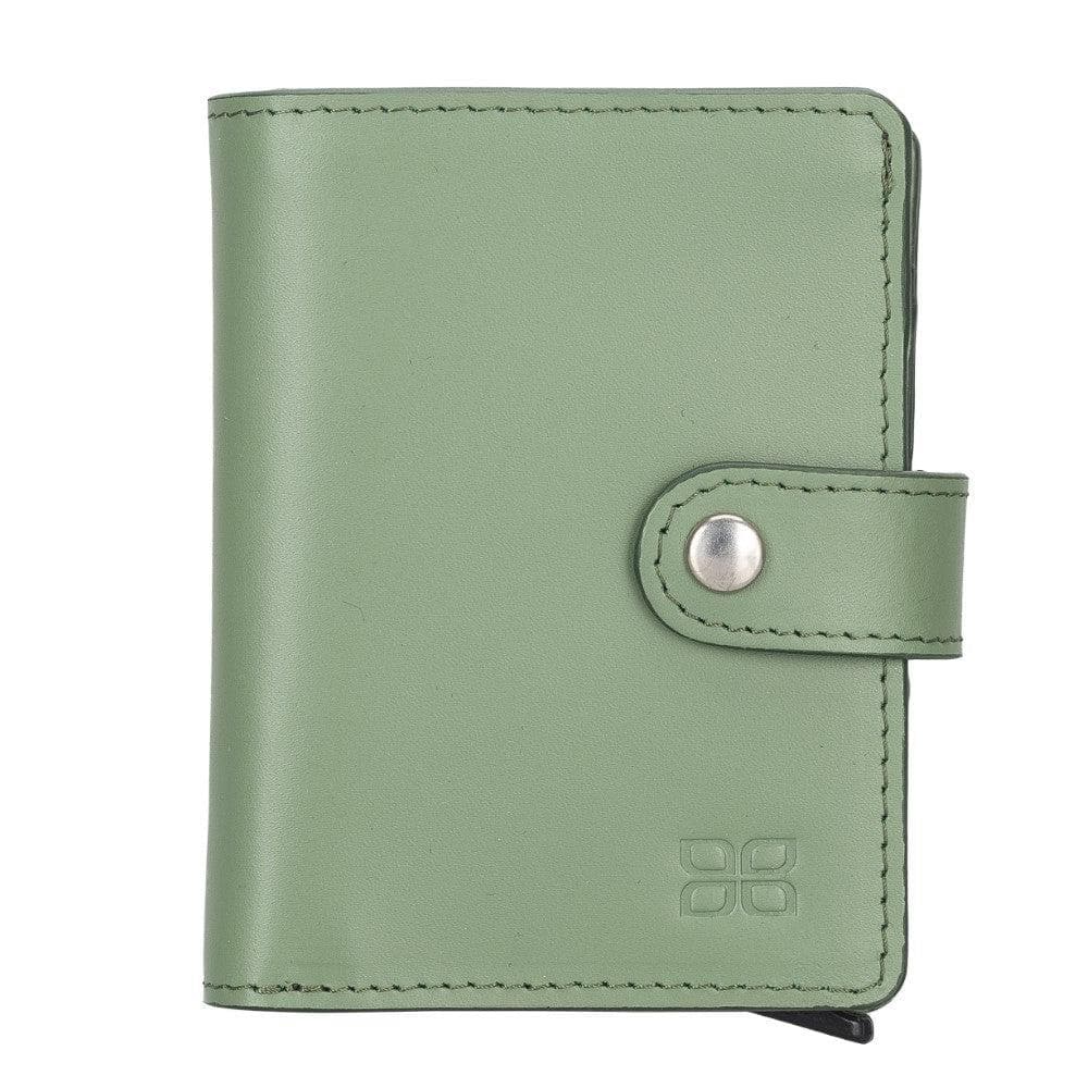 Bayelon Palermo Leather Zip Mechanical Card Holder Green